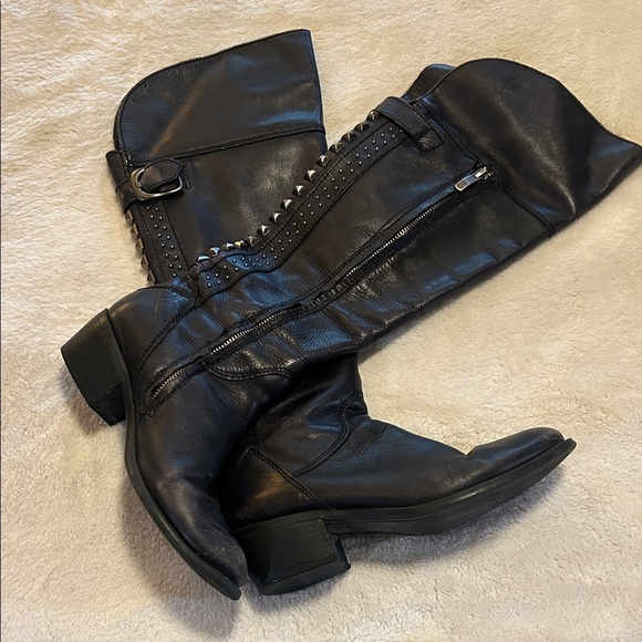 Vince Camuto Studded Knee-High Boots - Picture 1 of 5